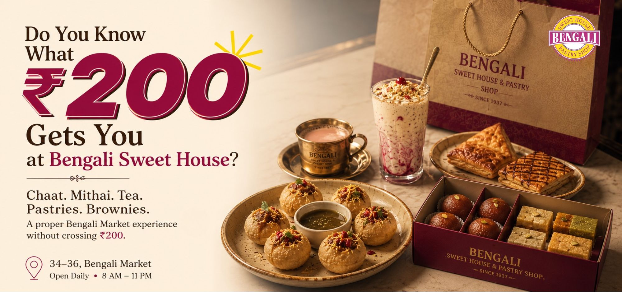 Do You Know What ₹200 Gets You at Bengali Sweet House?
